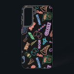Coque Samsung Galaxy Neon Gamer<br><div class="desc">J'ai créé ce design avec mon fils en tête ! icônes de joueur de néon cool qui pop vraiment sur l'arrière - plan noir! Si vous ne savez pas ce que tous ces mots signifient, ne vous inquiétez pas, les enfants peuvent vous le dire ! Croyez-le ou non, GOAT n'a...</div>