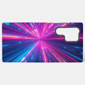 Coque Samsung Galaxy Neon Light Vitesse futuriste art numérique abstrai (Verso Horizontal)