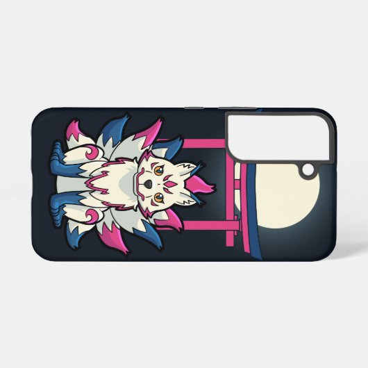 Coque Samsung Galaxy Nine-Tailed Kitsune Fox- Fun Yokai (Verso Horizontal)