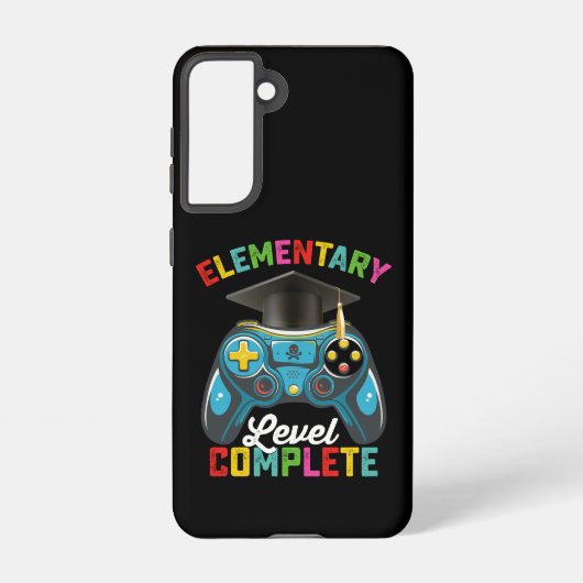 Coque Samsung Galaxy Niveau élémentaire Complet Graduation Jeu Gamer (Verso)