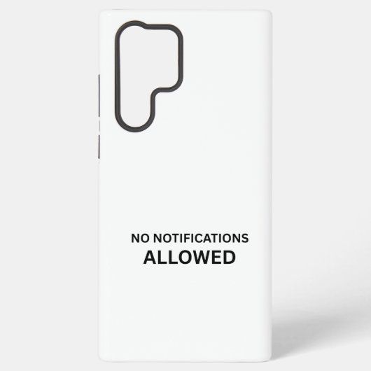 Coque Samsung Galaxy No Notifications Allowed Minimalist Technical (Verso)