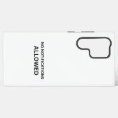 Coque Samsung Galaxy No Notifications Allowed Minimalist Technical (Verso Horizontal)