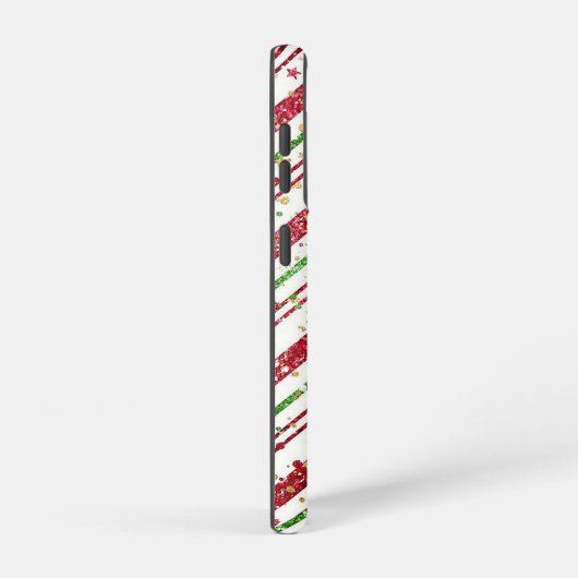 Coque Samsung Galaxy Noël rayé (Côté droit)