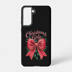Coque Samsung Galaxy Noeud de sapin de Noël Girly Esthétique Fêtes de f