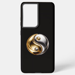 Coque Samsung Galaxy Noir 4 Luxe Galaxy S21 Ultra, Harmonie Yin Yang