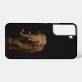 Coque Samsung Galaxy Noir 4 Luxe Galaxy S22 Plus, Éléphant d'Inde (Verso Horizontal)