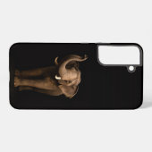 Coque Samsung Galaxy Noir 4 Luxe Galaxy S22 Plus, Éléphant Puissant (Verso Horizontal)