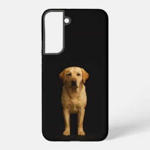 Coque Samsung Galaxy Noir 4 Luxe Galaxy S22 Plus, Labrador Minimaliste