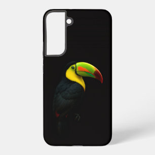Coque Samsung Galaxy Noir 4 Luxe Galaxy S22 Plus, Toucan à bec caréné