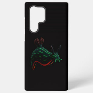 Coque Samsung Galaxy Noir 4 Luxe Galaxy S22 Ultra, Limace de Mer Néon