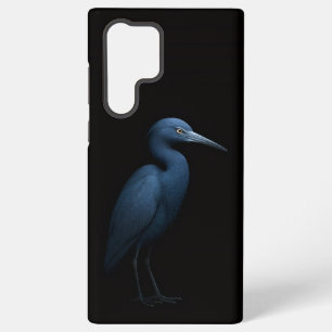 Coque Samsung Galaxy Noir 4 Luxe Galaxy S22 Ultra, Petit Héron Bleu