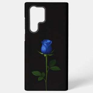 Coque Samsung Galaxy Noir 4 Luxe Galaxy S22 Ultra, Rose Bleu de Minuit