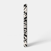 Coque Samsung Galaxy Noir blanc rétro super amusant cercle concentrique (Côté gauche)