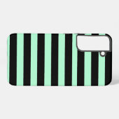 Coque Samsung Galaxy Noir et vert menthe (Verso Horizontal)