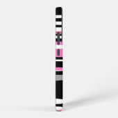 Coque Samsung Galaxy Noir rose et blanc (Côté droit)