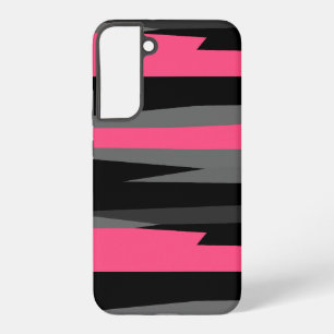 Coque Samsung Galaxy Noir rose et gris