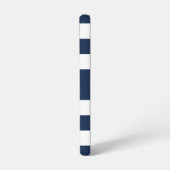 Coque Samsung Galaxy Nom de rayures bleu marine moderne (Côté gauche)