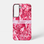 Coque Samsung Galaxy Nom de rose rose rose d'Artsy personnalisée (Verso)