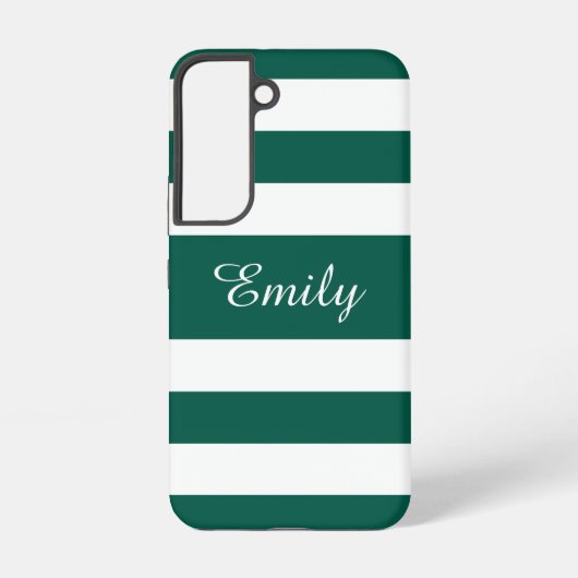 Coque Samsung Galaxy Nom des bandes vertes modernes (Verso)