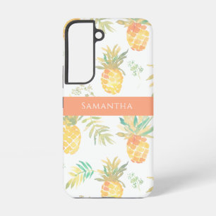 Coque Samsung Galaxy Nom du Motif d'été tropical à l'ananas
