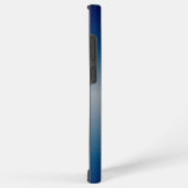 Coque Samsung Galaxy Nom manuscrit Fractal Blue moderne (Côté droit)