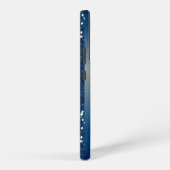 Coque Samsung Galaxy Nom manuscrit Marine Blue Metal Parties scintillan (Côté droit)
