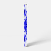 Coque Samsung Galaxy Nom personnalisé Fumée Bleue Symétrique Blanc (Côté gauche)