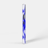 Coque Samsung Galaxy Nom personnalisé Fumée Bleue Symétrique Blanc (Côté droit)