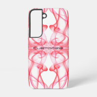 Nom personnalisé Fumée Rouge Symétrique Blanc