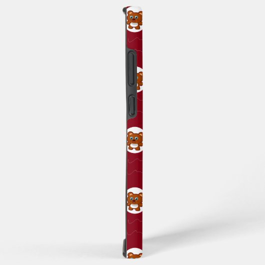 Coque Samsung Galaxy Nounours mignons en cercle blanc motif (Côté droit)