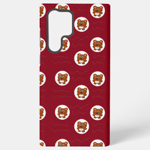 Coque Samsung Galaxy Nounours ours en peluche dans un motif de cercle b