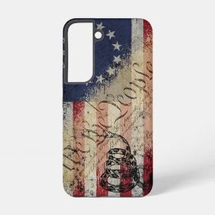 Coque Samsung Galaxy Nous Le Peuple Drapeau Américain et Serpent