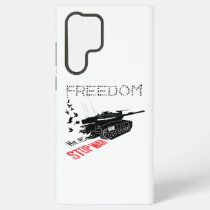 Coque Samsung Galaxy Nous voulons la paix mondiale et la liberté, arrêt