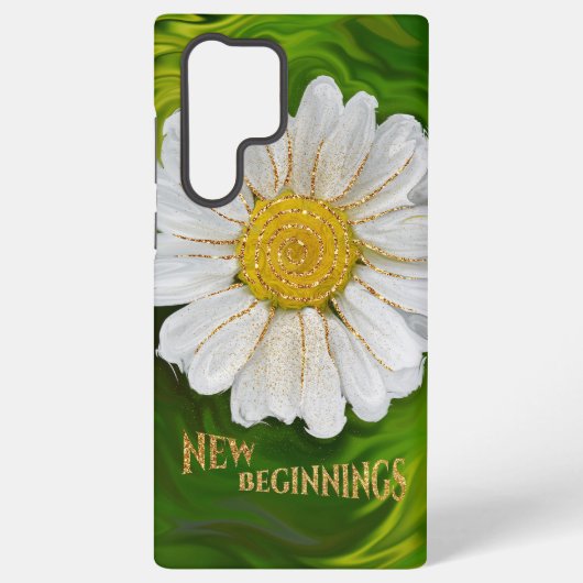 Coque Samsung Galaxy Nouveaux débuts - Puissance de fleur marguerite (Verso)