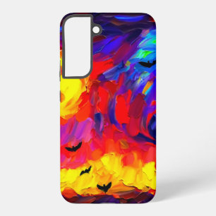 Coque Samsung Galaxy Nuit Abstraite d'Halloween moderne