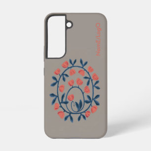 Coque Samsung Galaxy objet_17_un cygne dans les fleurs