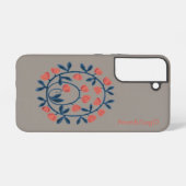 Coque Samsung Galaxy objet_17_un cygne dans les fleurs (Verso Horizontal)