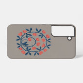Coque Samsung Galaxy objet_17_un cygne dans les fleurs (Verso Horizontal)