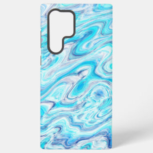 Coque Samsung Galaxy Océan Bleu coloré Abstrait Marbre Texture