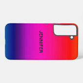 Coque Samsung Galaxy Ocean Sunset Blue Purple Red Art Blend Ajouter un  (Verso Horizontal)