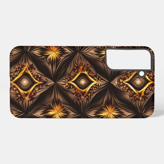 Coque Samsung Galaxy OEil Brown or (Verso Horizontal)