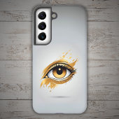 Coque Samsung Galaxy Oeil doré côté gauche
