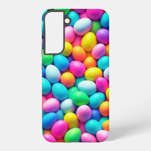 Coque Samsung Galaxy Œuf de Pâques/ Printemps aux couleurs vives