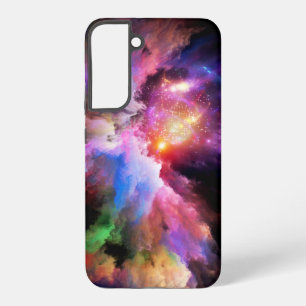 Coque Samsung Galaxy oeuvre d'art en nuage de SlipperyJoe abstraite vib
