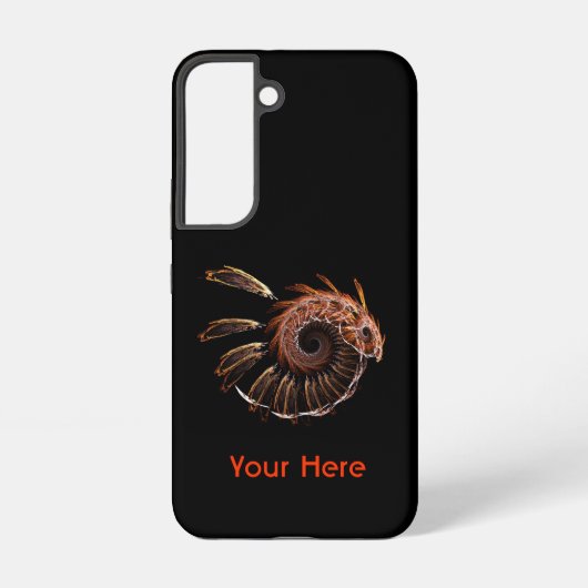 Coque Samsung Galaxy Oiseau de feu fractal (Verso)