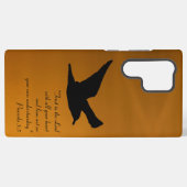 Coque Samsung Galaxy Oiseau du ciel du coucher de soleil jaune dans la  (Verso Horizontal)