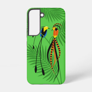 Coque Samsung Galaxy Oiseaux de Paradis aux Couleurs Vives