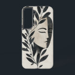 Coque Samsung Galaxy Olive Spirit Face Téléphone Case<br><div class="desc">Un visage serein encadré de branches d’oliviers symbolise la paix intérieure et la connexion de la nature. Un morceau tranquille et spirituel pour l'âme pleine d'esprit.</div>