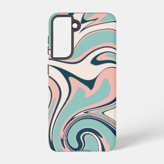 Coque Samsung Galaxy Ondes de couleur Abstraites (Verso)