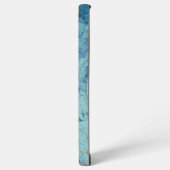 Coque Samsung Galaxy Opale bleue Abstrait (Côté gauche)